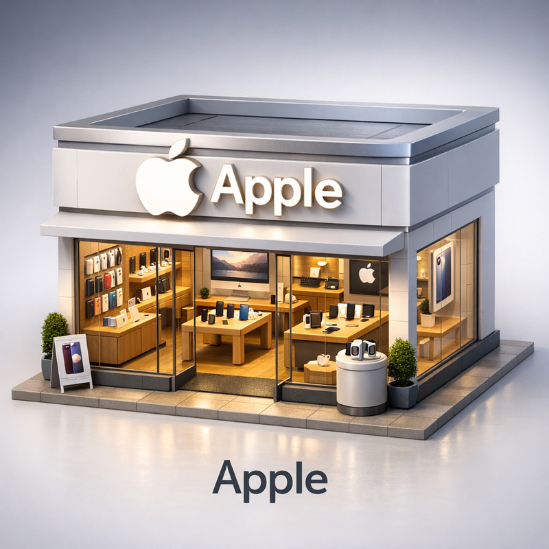 Bản render cửa hàng 3D