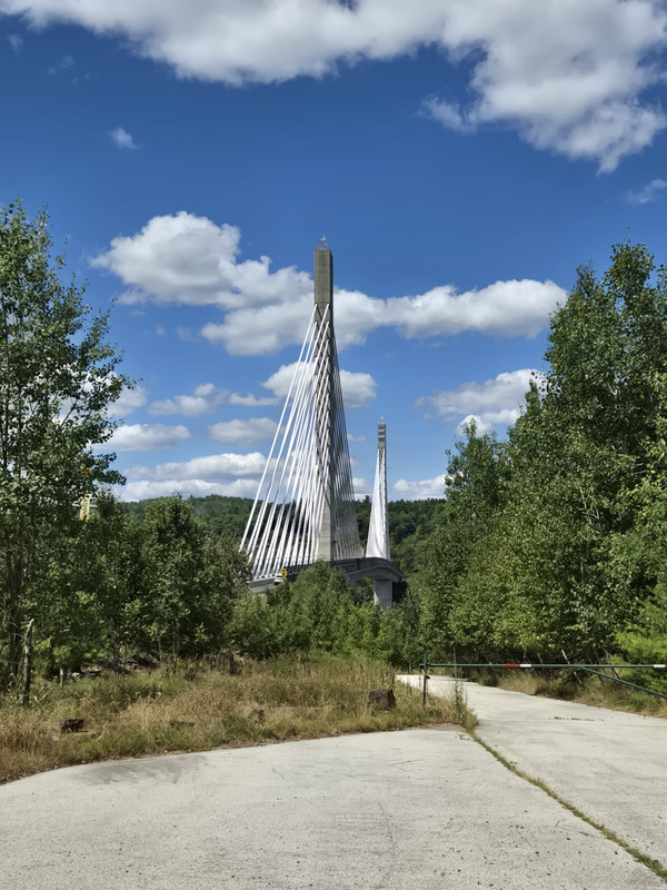 As seen from the western approach of Route 1