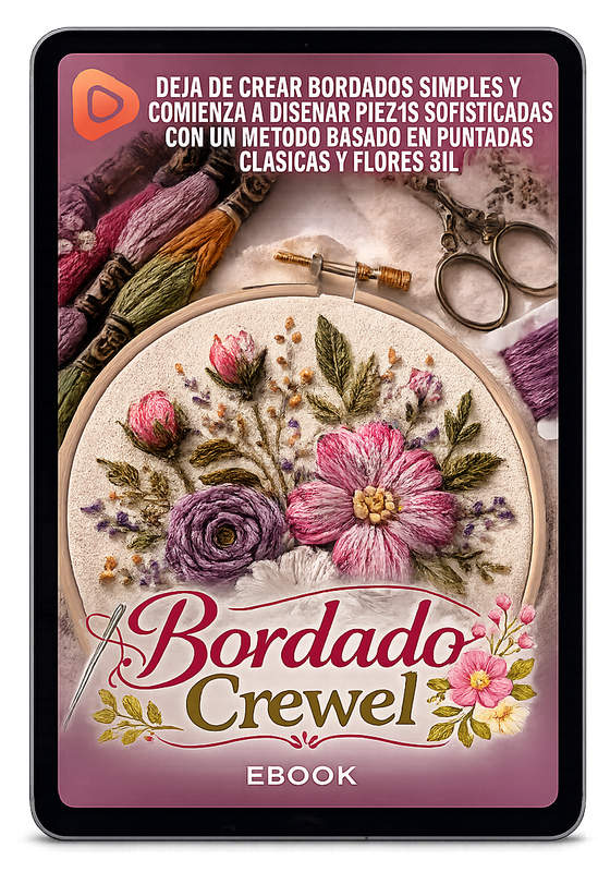 Portada de la guía BORDADO CREWEL