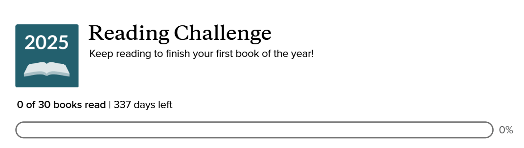 2025 Reading Challenge Tracker