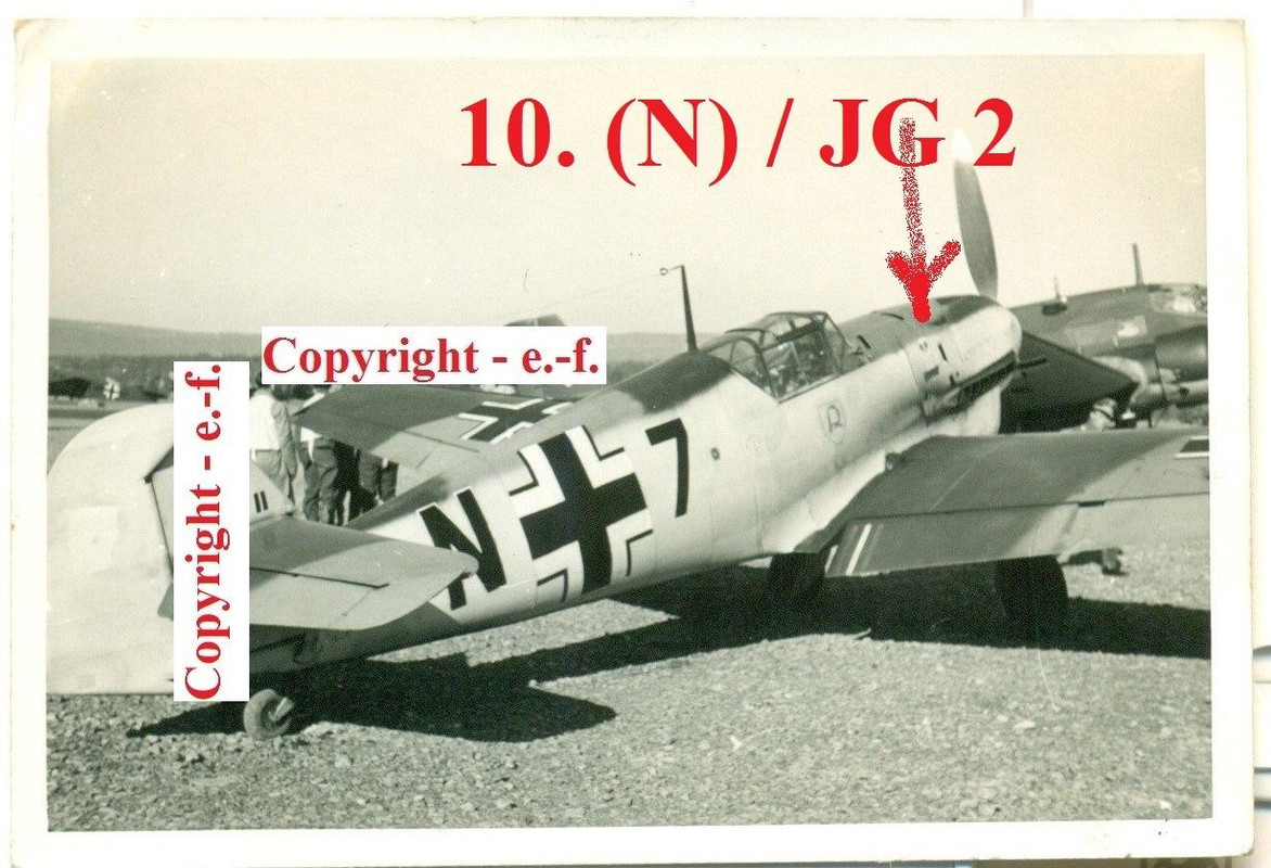 FOTO - FLUGZEUG - Me 109 - NACHTJÄGER - 10.(N)  