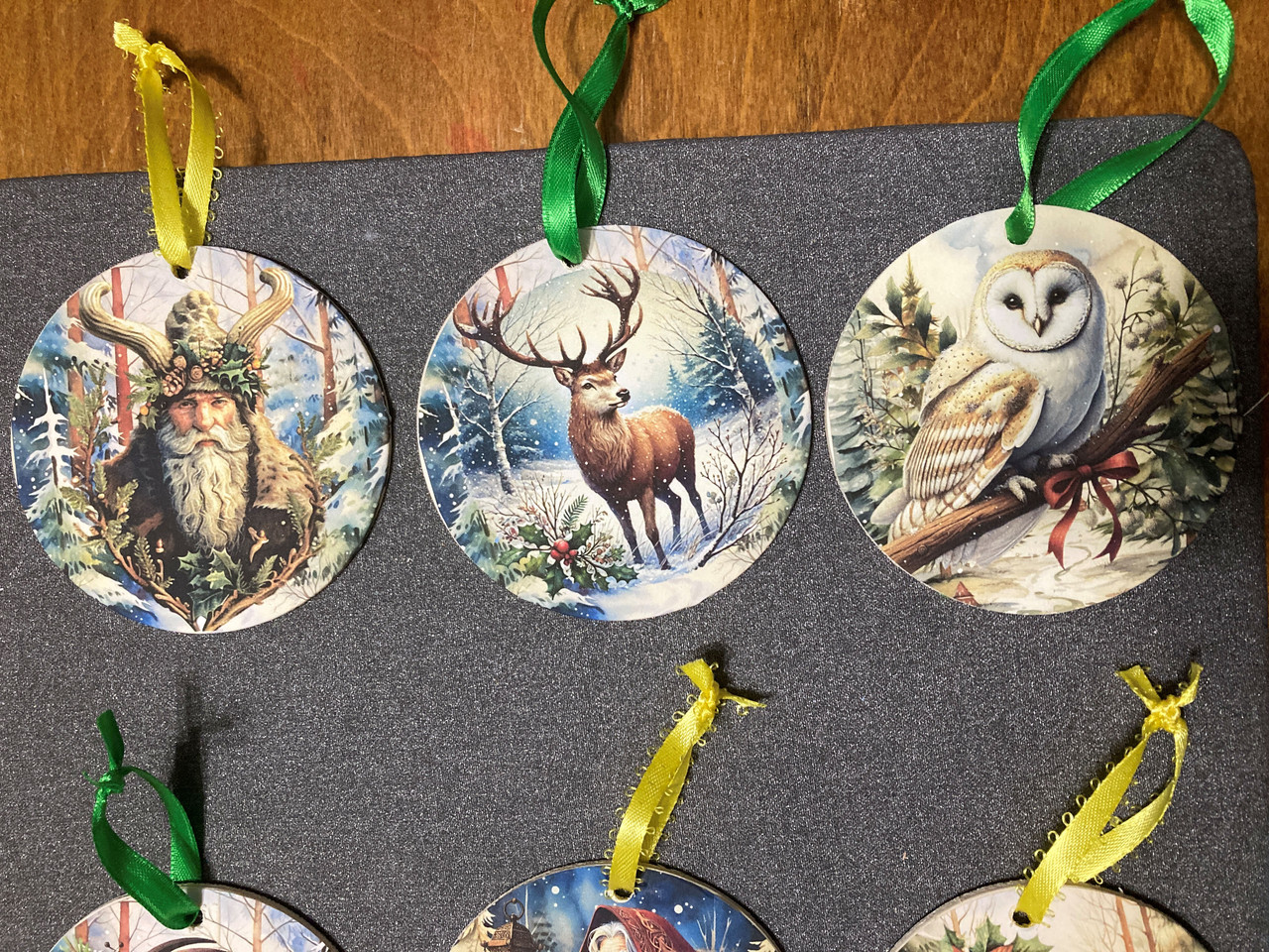 Yule ornaments handcrafted
