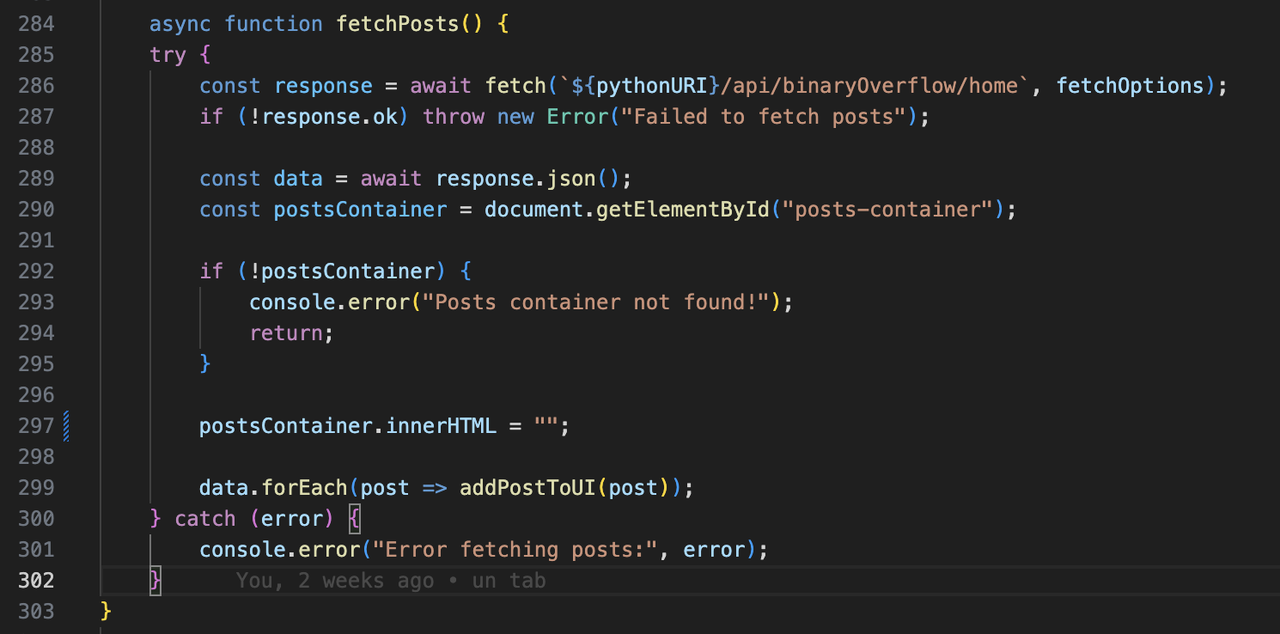 Post Retrieval Procedure Screenshot