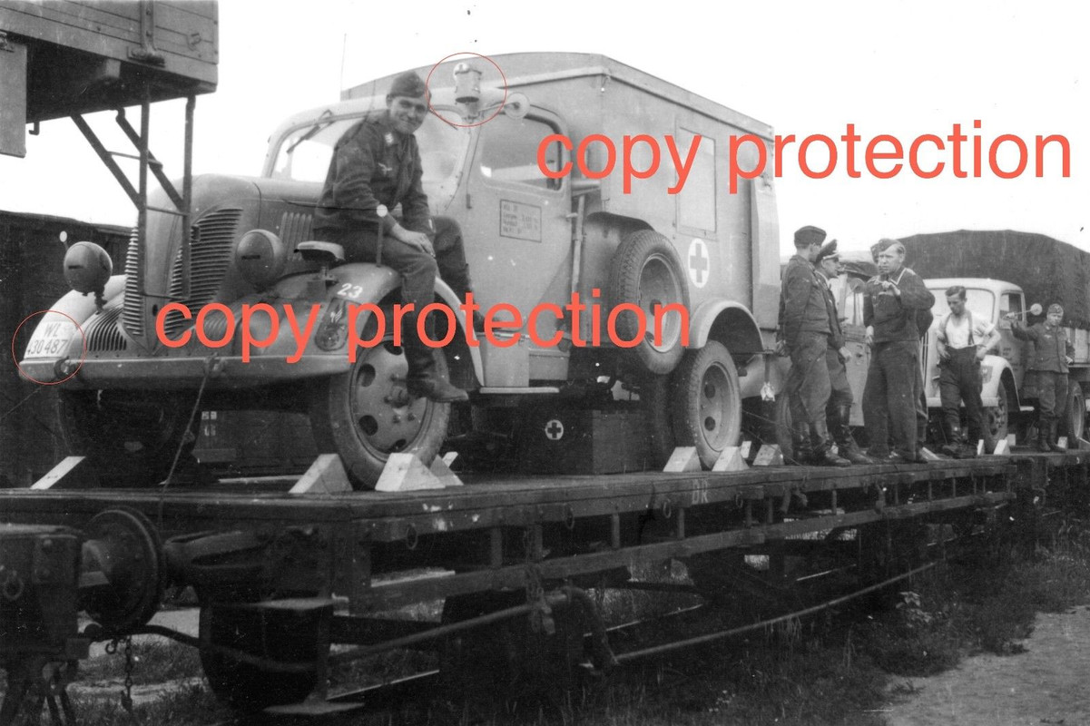 Orig. Foto Sanitäts LKW Phänomen Granit späte Version Luftwaffe 