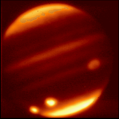 Imagen infrarroja por el telescopio Keck de Hawai a 35.000 �