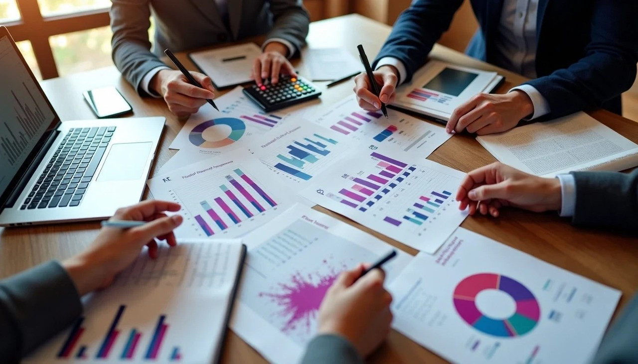 Dashboard de análisis de publicidad digital con gráficos de rendimiento