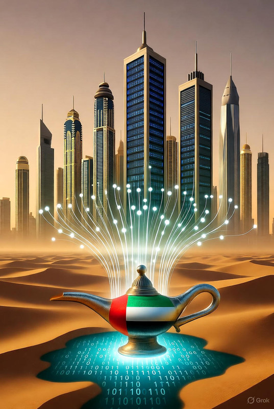 Dubai e o Petróleo Digital: Quando os Emirados Trocam o Ouro Negro por Algoritmos – E Ainda Ganham Royalties Eternos