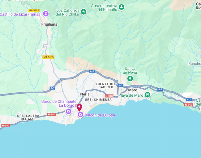 Ubicación Nerja