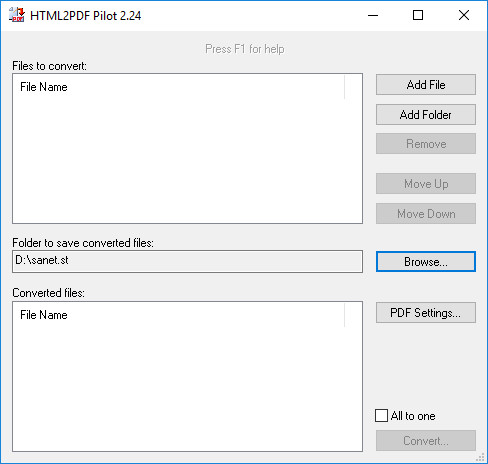 HTML2PDF Pilot 2.29