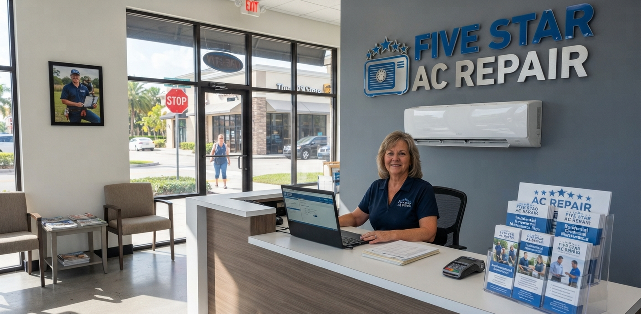 Five Star AC Repair reception area