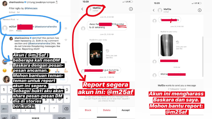 Unggahan Sherina Munaf di Insta Story