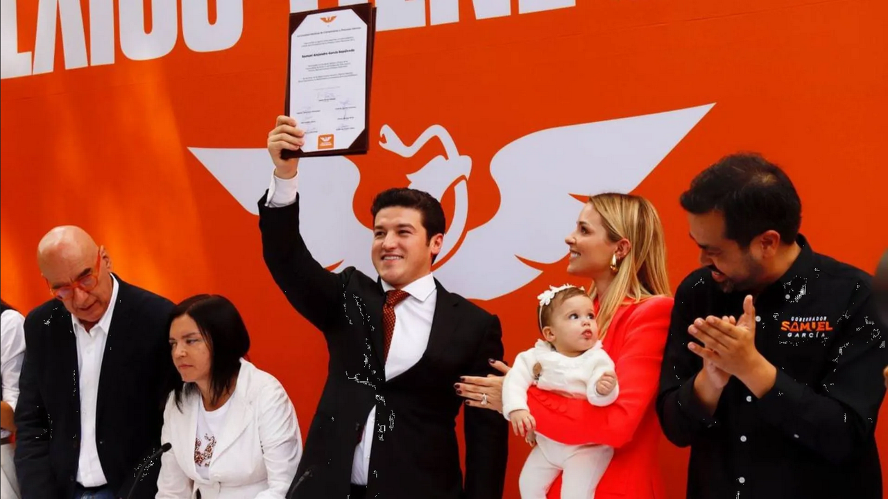 Samuel García formaliza su registro como precandidato presidencial por MC