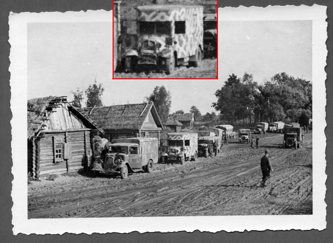 Foto Beute LKW   Opel Blitz   Mercedes   Büssing