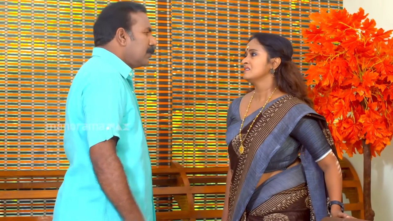Shalu Menon Big breasts and Navel slips in Saree mkv snapshot 00 22 210