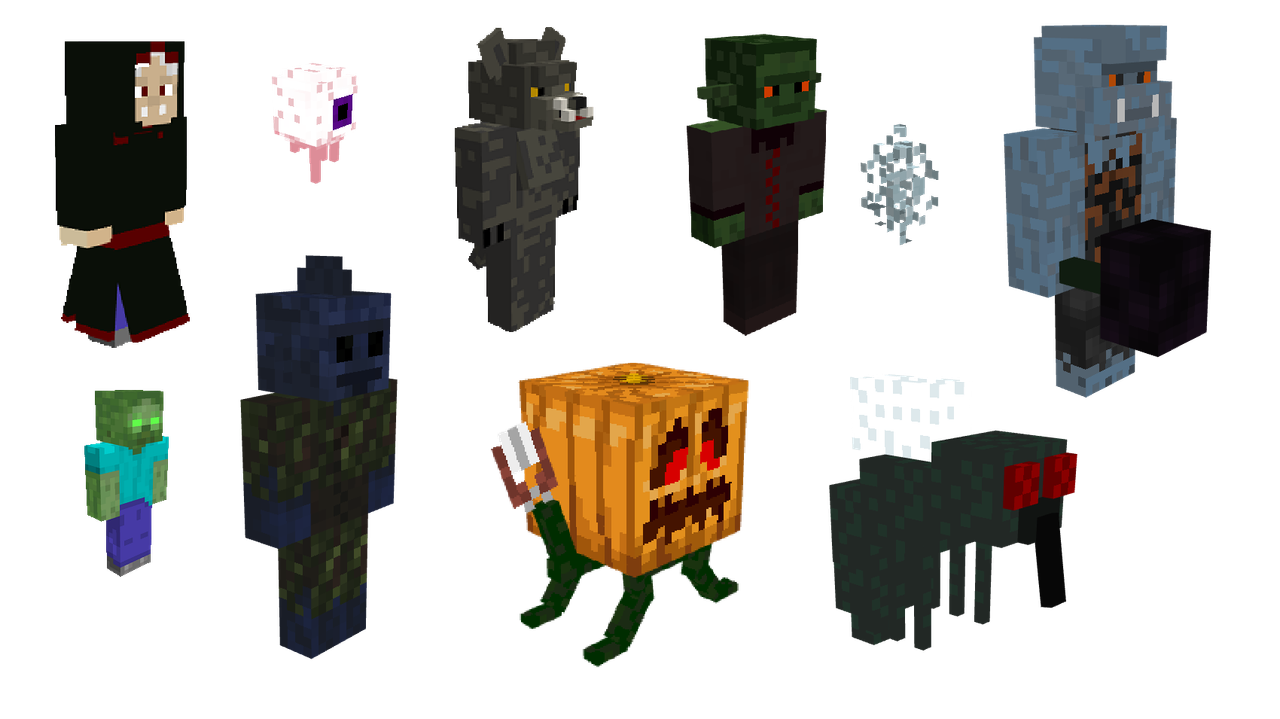 Various hostile mobs added by Monstrous World