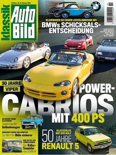 Cover: Auto Bild Klassik Magazin No 10 Oktober 2022