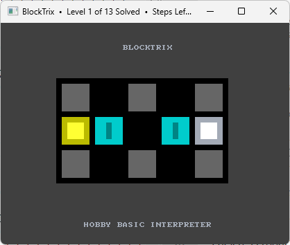 HOBBY BASIC BLOCKTRIX WINDOWS11 CONSOLE