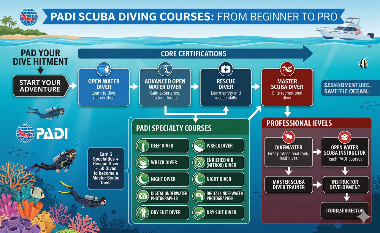 PADI Course Levels Explained