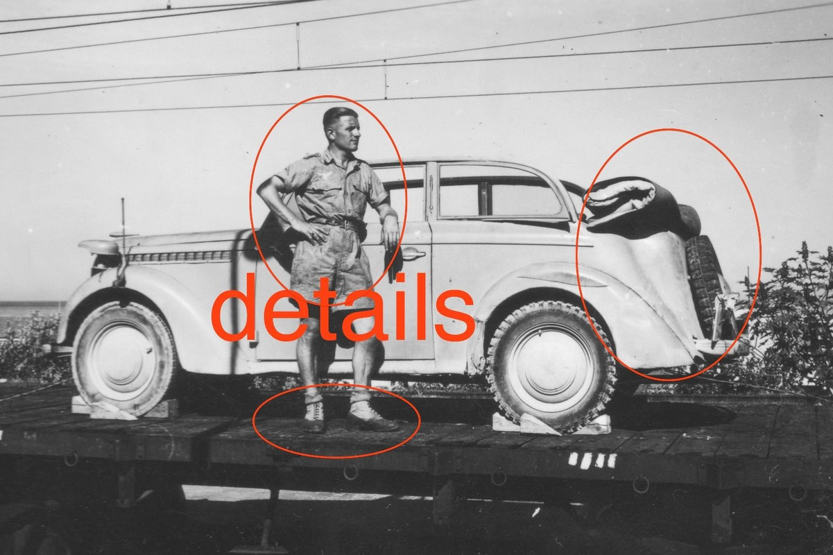 Fotos OPEL Olympia Fähre MESSINA September 1942 