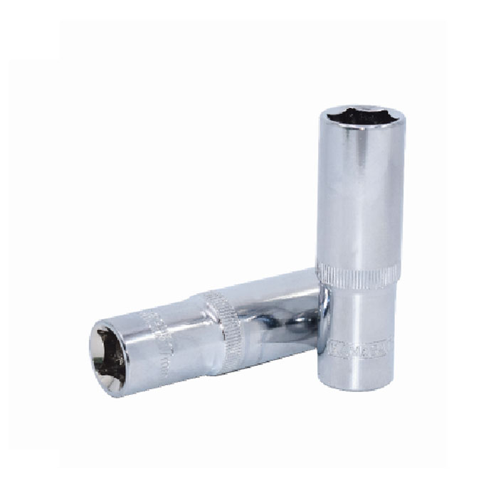 DADOS LARGO CROMADO CRV 1/2" DR 10MM  KAMASA