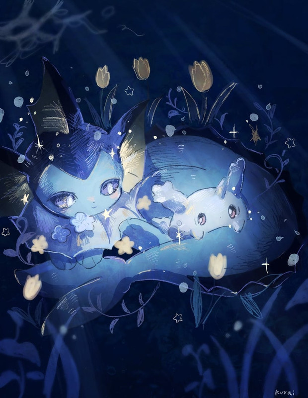 vaporeon-and-galarian-corsola-pokemon-dr