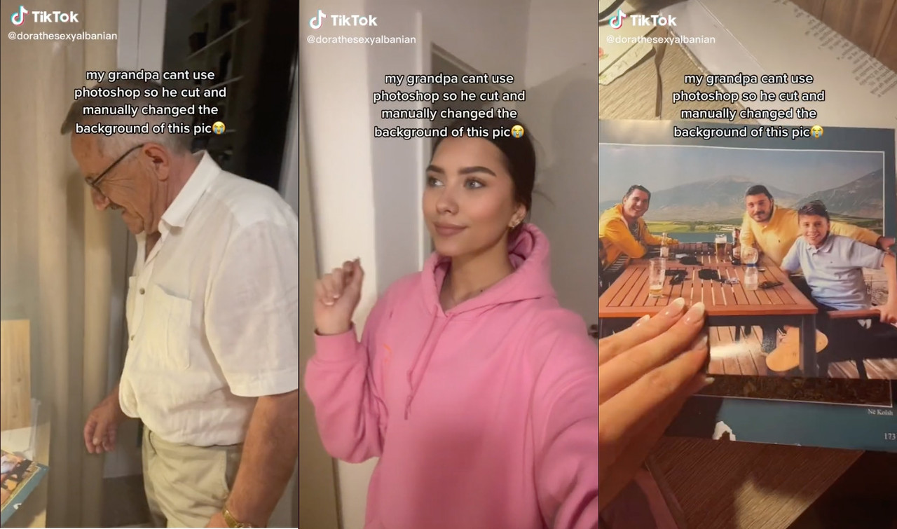 Abuelito edita su foto sin usar el Photoshop, se ve tan tierno y se vuelve viral