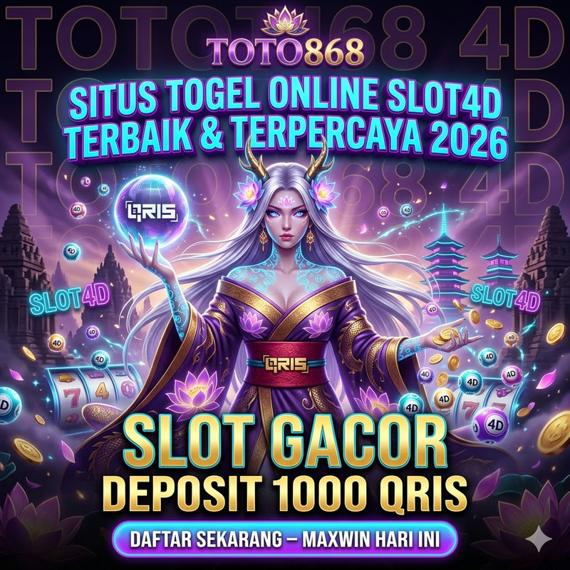 TOTO868 : Situs Togel Online Slot4D Terbaik & Terpercaya 2026 Slot Gacor Deposit 1000 QRIS
 image 1