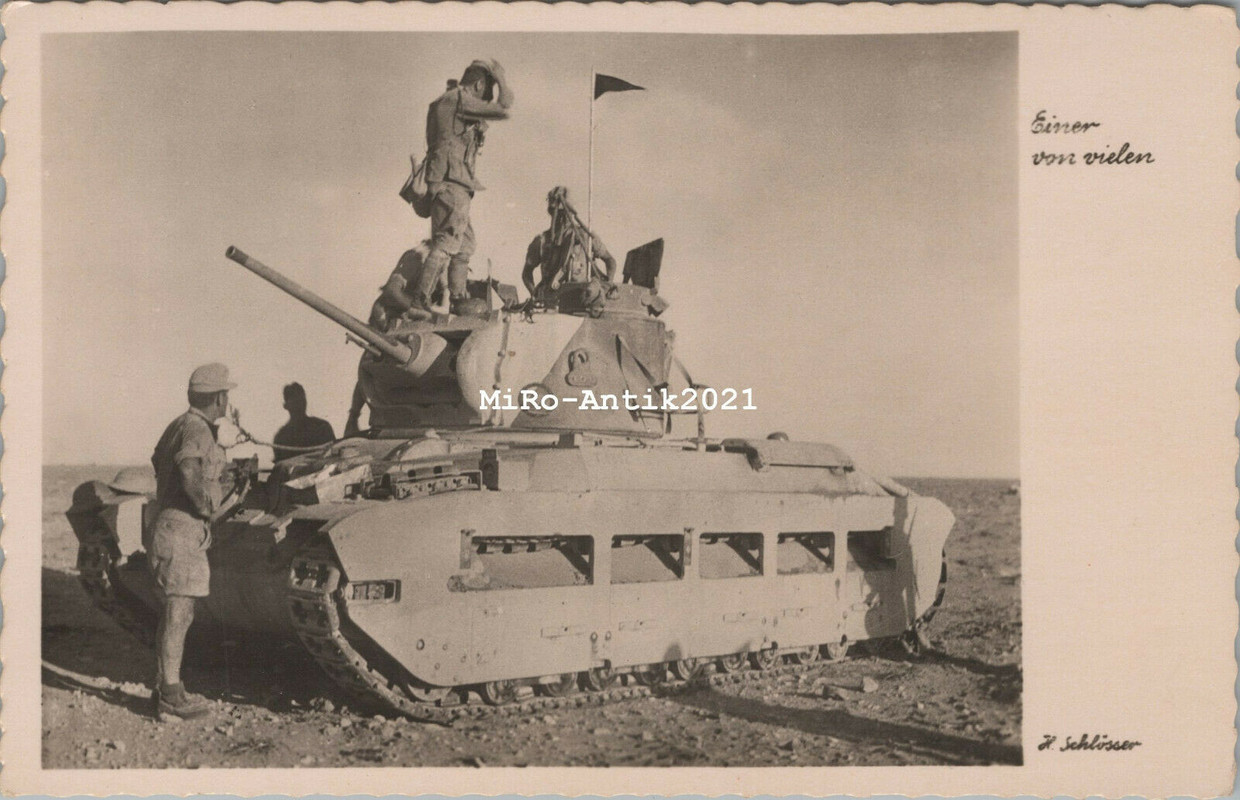 Ak von H.Schlösser, Deutsches Afrikakorps, Einer von vielen