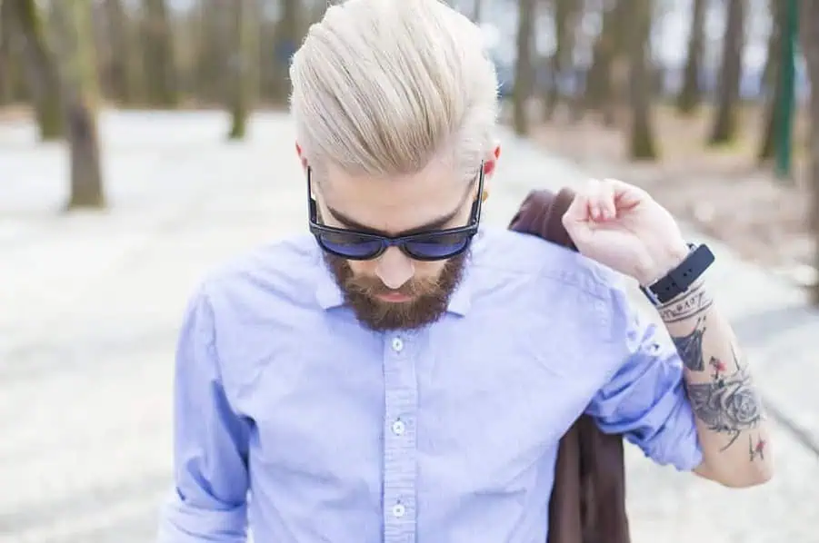 Men With Dyed White Hair