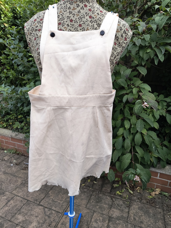 Cream Apron Dress