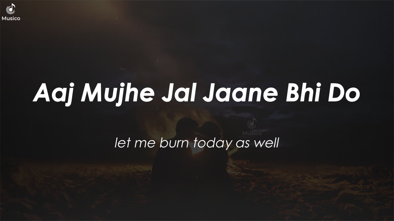 Aaj Mujhe Jal Jaane Bhi Do cover