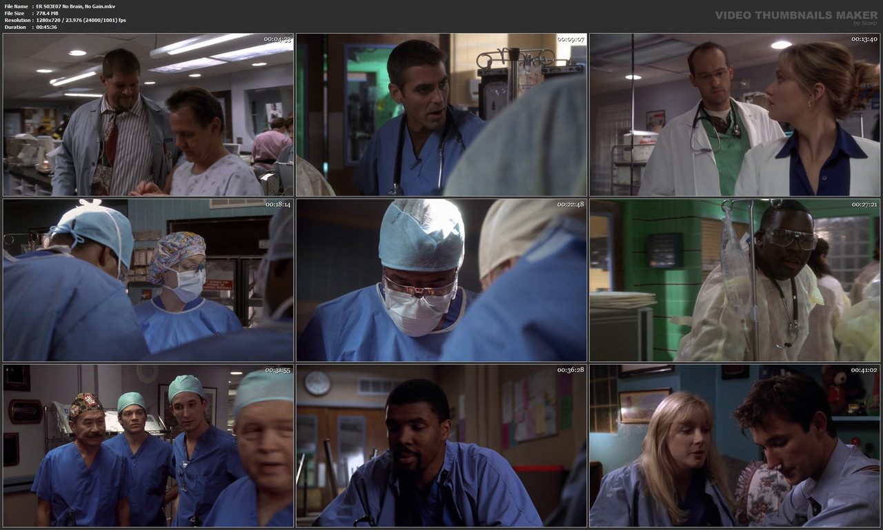 ER S03E07 No Brain, No Gain.mkv