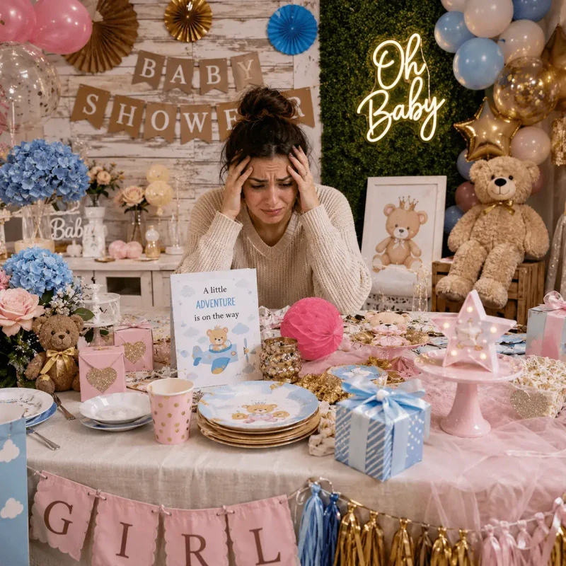 Baby shower designs that do not match