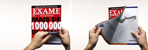 20 примеров невероятно креативной рекламы на журнальных разворотах