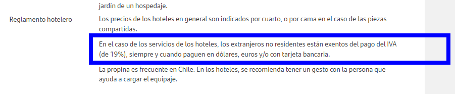 Cómo los Extranjeros Pueden Evitar los Impuestos IVA en Chil - Chile - Moneda, cambio pesos chilenos, tarjetas y cajeros