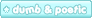 dumb and poetic blue cyan