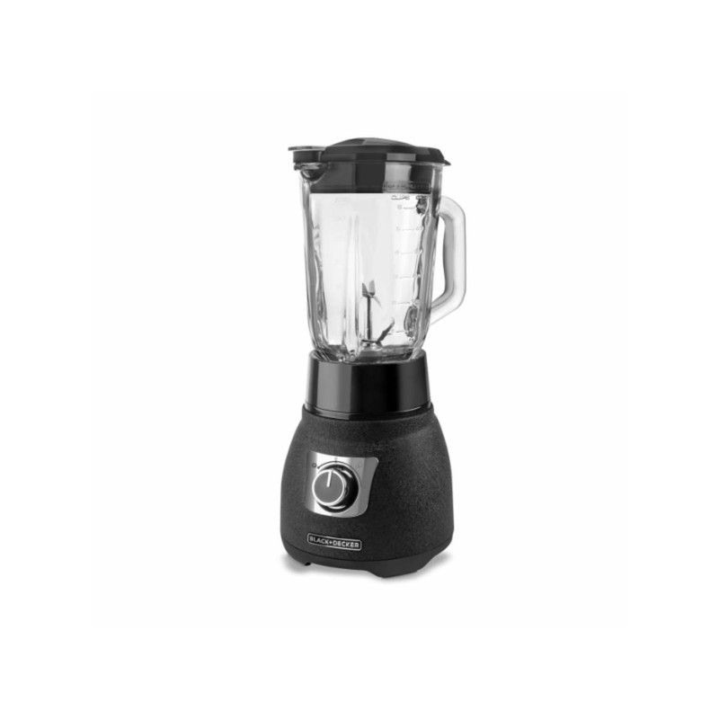 <p>Prepara malteadas, crea deliciosas salsas, cremas, muele avena y más con la licuadora Cyclone de Black + Decker Cyclone con 2 velocidades más función de pulso. Cuenta con 1000 W de potencia para licuar desde frutas hasta hielo con gran velocidad y con la consistencia que a ti te gusta. Además de contar Jarra de Vidrio con boquilla para verter que no almacena olores ni sabores. </p><p><b>CARACTERÍSTICAS DESTACADAS</b></p><p>•	Watts de potencia máxima</p><p>•	2 velocidad</p><p>•	Función de pulso</p><p>•	8 cuchillas de Acero Inoxidable</p><p>•	Capacidad de 1.5 Litros</p><p><b>ESPECIFICACIONES</b><br>Detalles del Producto</p><p>•	Características Especiales: Botón de Pulso, Cuchillas desmontables </p><p>•	Almacenamiento del Cable: Externo Enrollable Características Físicas</p><p>•	Material del Vaso: Vidrio </p><p>•	Material de La Base: Metálico </p><p>•	No. Aspas: 8 Aspas</p><p>Características Técnicas</p><p>•	Capacidad: 1.5 Litros</p><p>•	No. Velocidades/Funciones: 2 Velocidades/Funciones</p><p>•	Voltaje: Rango entre 110 V y 120 V </p>