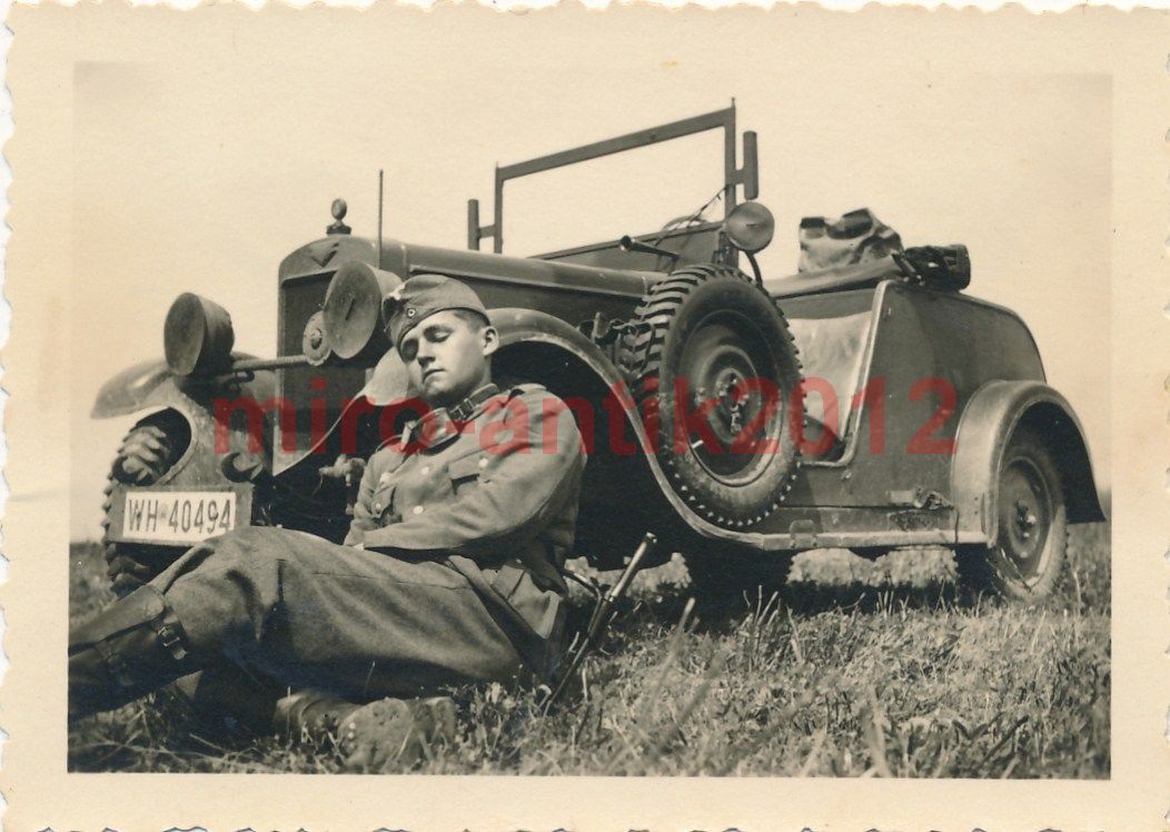 Foto, Wehrmacht, Blick auf einen verträumten Lan