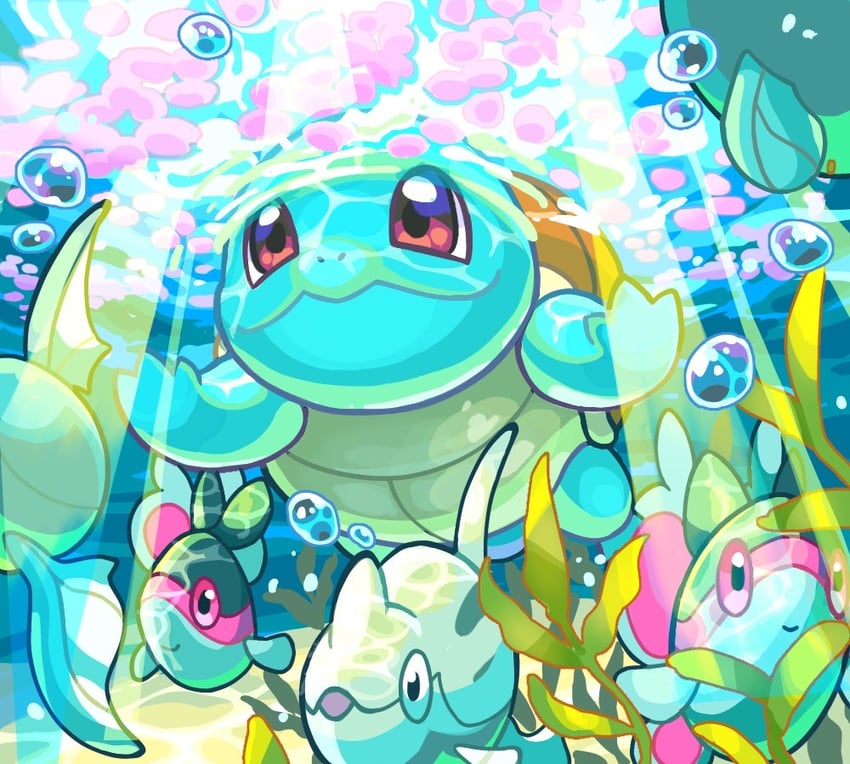 squirtle-remoraid-and-finneon-pokemon-dr