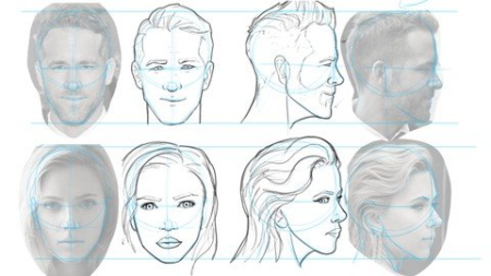 Drawing Faces - Structures, Features, and Comic book Styles.