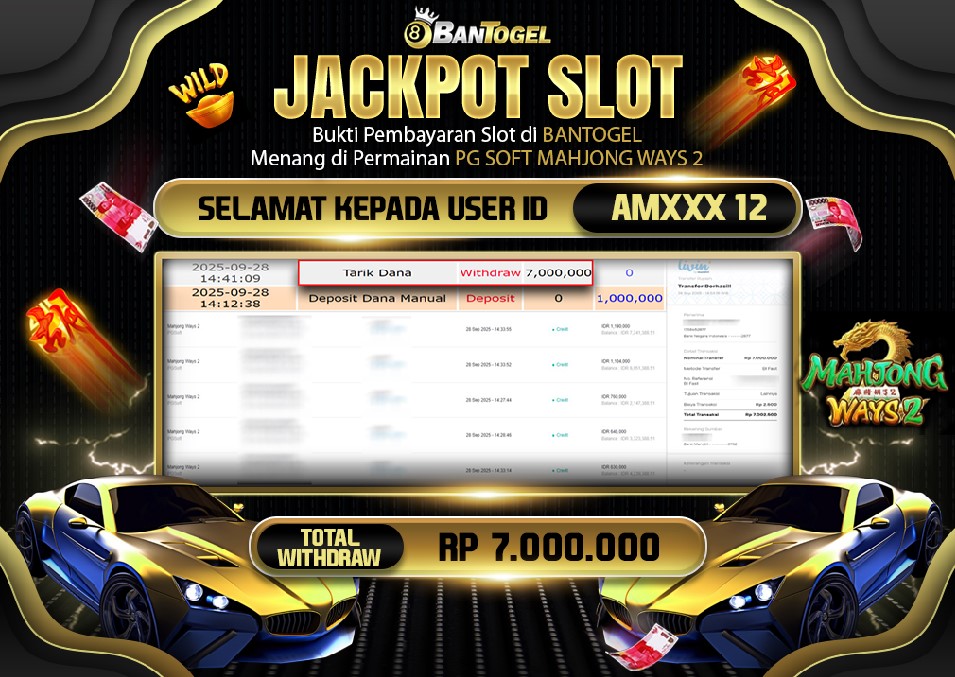 BUKTI JACKPOT LUNAS BANTOGEL