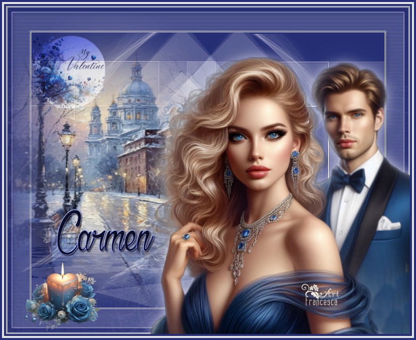 SAN VALENTIN VELA AZUL FRANCES