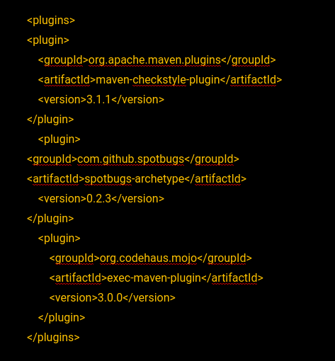 PLugins Maven PLugins