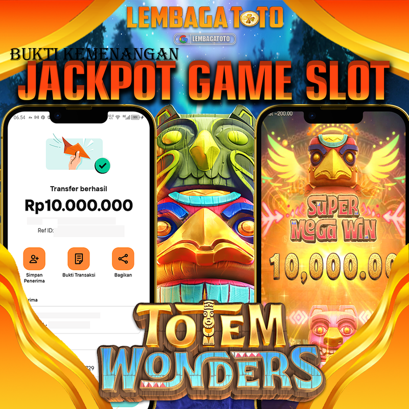BUKTI JACKPOT 06 OCTOBER LEMBAGATOTO TOTEM WONDERS Rp.10.000.000,- LUNAS