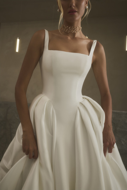 Casablanca Bridal Mariam Bodice Close Up