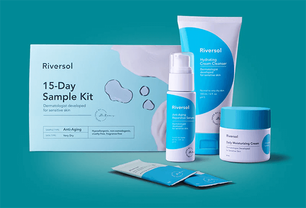 Free Riversol Anti-Aging Skincare Sample Kit: 15-Day Trial with Free Shipping Free Riversol Anti-Aging Skincare Sample Kit: 15-Day Trial with Free Shipping
