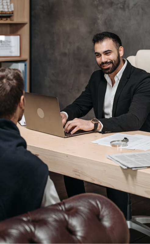 A professional lawyer ready for a consultation