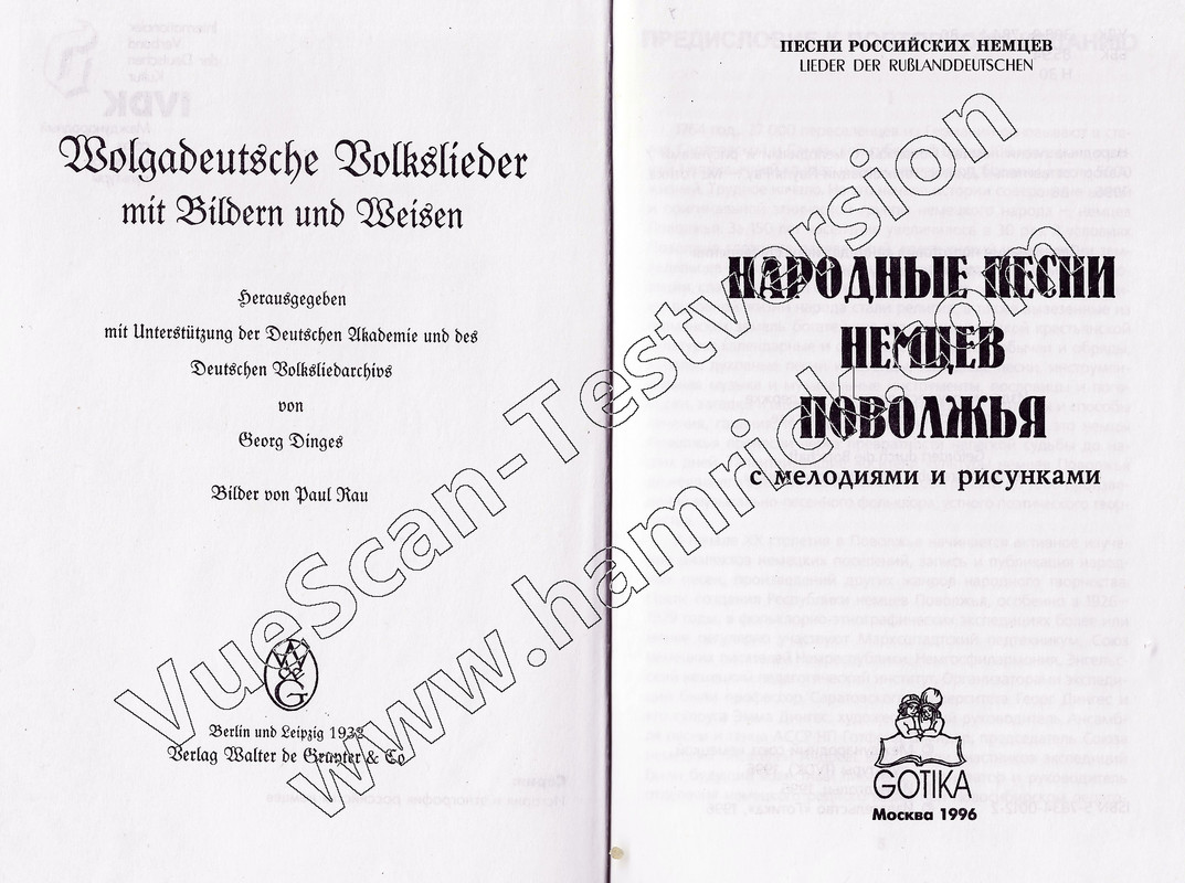 Wolgadeitsche Volkslieder