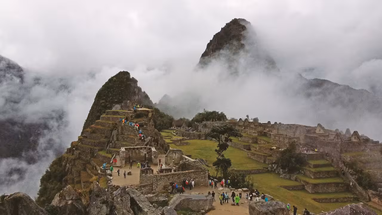  Hiking at Machu
									Picchu