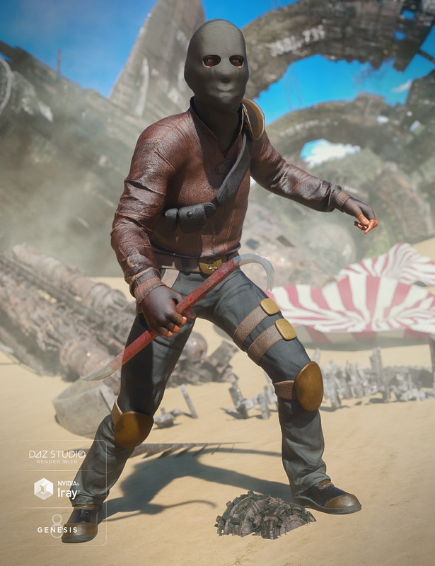 Raider Outfit for Genesis 8 Male(s) Raider Outfit for Genesis 8 Male(s)